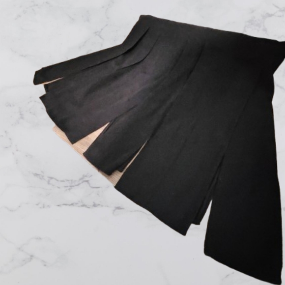 📣Reflections Images of You Navy Lined long Skirt 🆕 😍 Size 4 Open Pleats - Picture 4 of 7